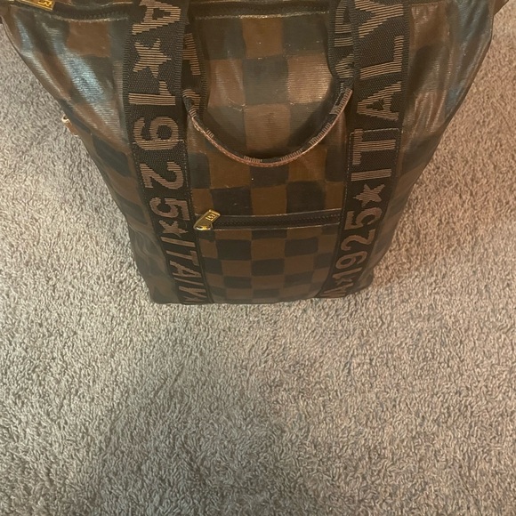 Fendi Brown and Black Checkered Bag - Picture 1 of 9